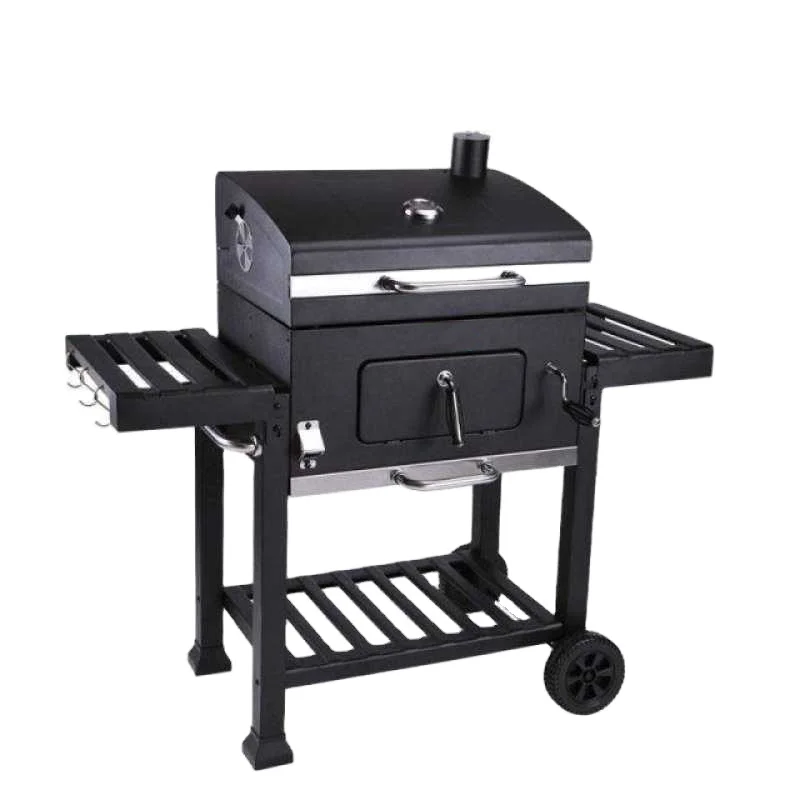 For Classic BBQ Charcoal Grill Trolley Novelty Smokeless BBQ Luxury Charcoal BBQ Grill