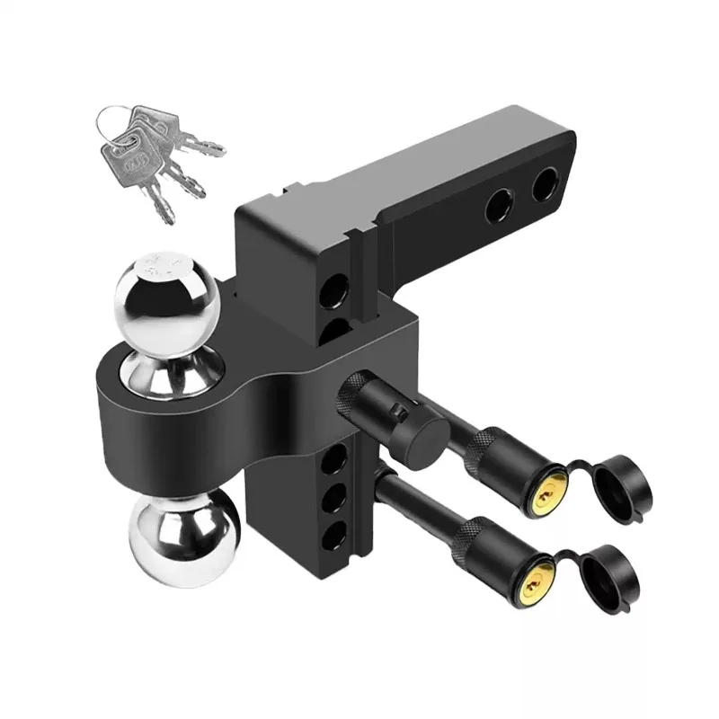 1pcs  Adjustable Aluminum Alloy Trailer Arm 6 Inches with Latch Lock, Double-ended Trailer Trailer Arm