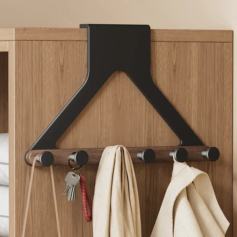 Over-the-Door Hooks Home Bathroom Organizer Rack for Clothes Coats Hats Towels - Kitchen Storage Hanger Accessory Storage Hooks