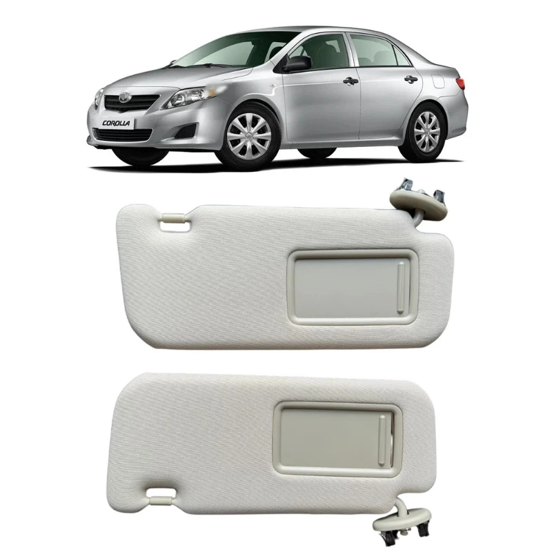 

Sun Visor For Toyota Corolla 2007-2013 Beige Grey driving side passenger side Car Interior Accessories 7432002711.7432002640B1