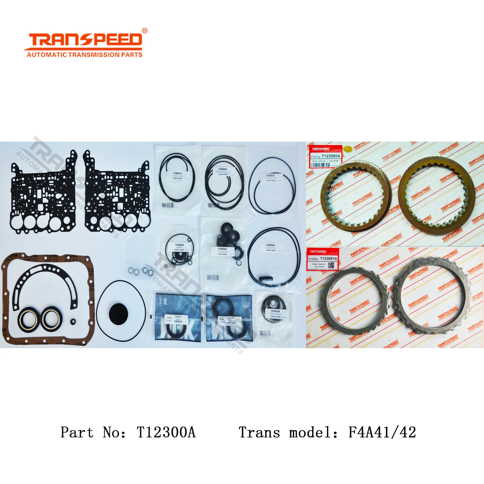 

TRANSPEED F4A41 F4A42 Automatic Transmission Master Gaskets Clutch Kit For CHRYSLER DODGE HYUNDAI KIA NAZA Car Accessories