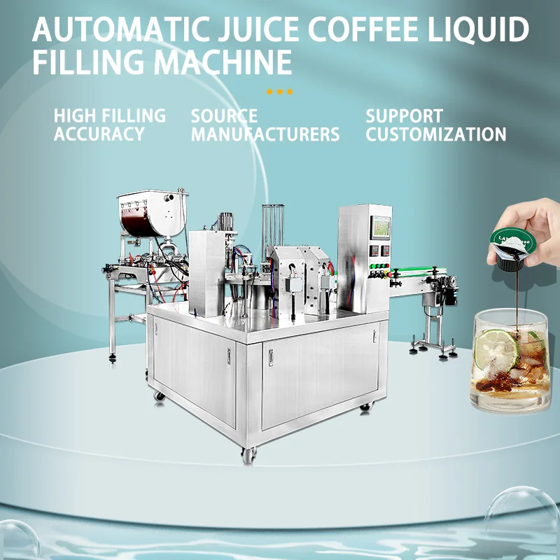 Automatic Sauce Cup Filling Packing Machine Yogurt Juice Ice Cream Pudding Filling and Sealing Packing Machine