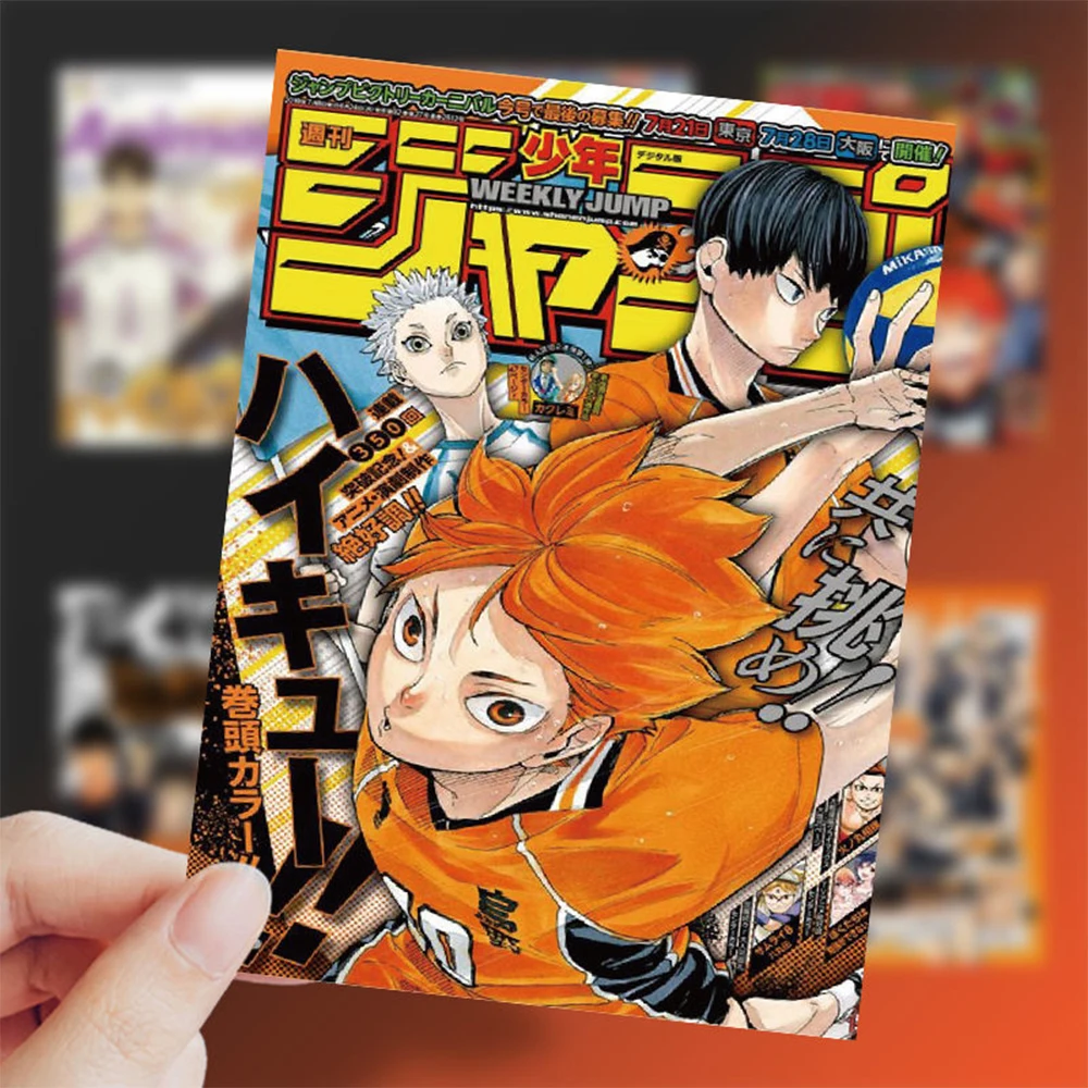 10/30/60pcs Voleibol Anime Haikyuu!! Adesivos de pôster à prova d\'água, faça você mesmo, skate, telefone, bagagem, shoyo hinata, decalques legais de