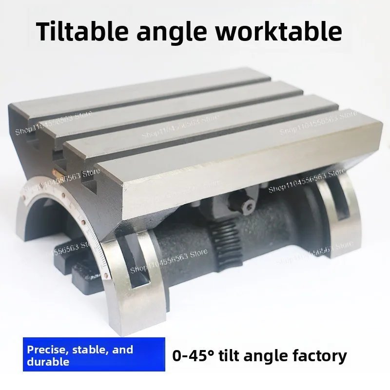 Adjustable Angle Table, Milling Machine Drilling Machine Tilting Table 7 Inch/10 Inch/12 Inch/15 Inch/24 Inch