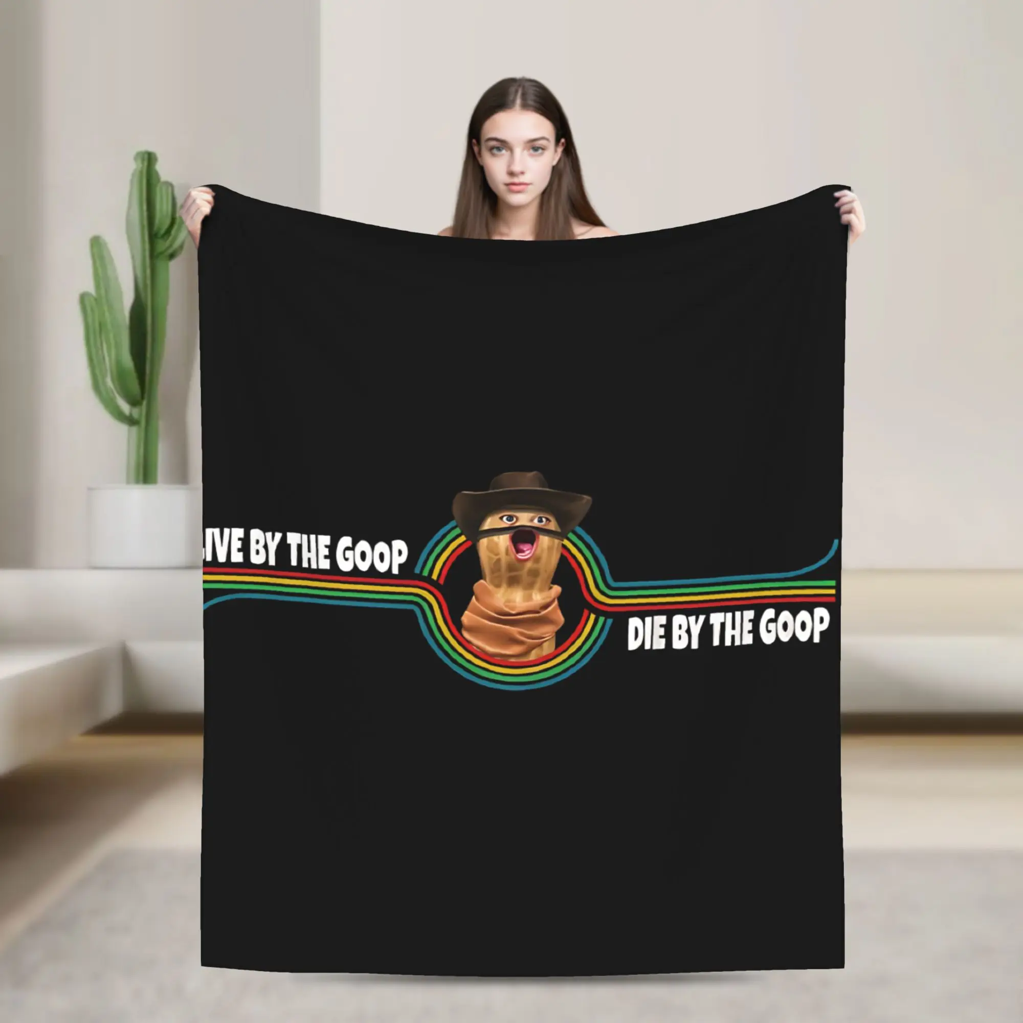 

The Burnt Peanut Bungulator Goop Goop Live Arc Raiders Fuzzy Blanket Novelty Throw Blanket for Bed Sofa Couch Plush Thin Quilt