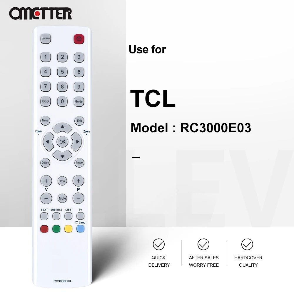 Suitable for TCL TV Remote Control RC3000E03 RC3000L02 RC3000M01 RC3000M13 RC3000N02 RC3000M11