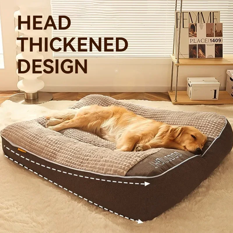 Winter Dog & Cat Bed Mat - Large Warm Pet Nest Kennel & Sleeping Mattress for Small Medium Large Dogs, Puppy & Kitten, Plus Size