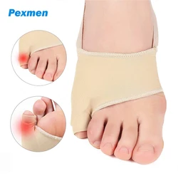 Pexmen 2Pcs/Bag Tailors Bunion Corrector Pinky Toe Bunionette Sleeves with Non-Slip Strap for Hallux Valgus Overlapping Toe