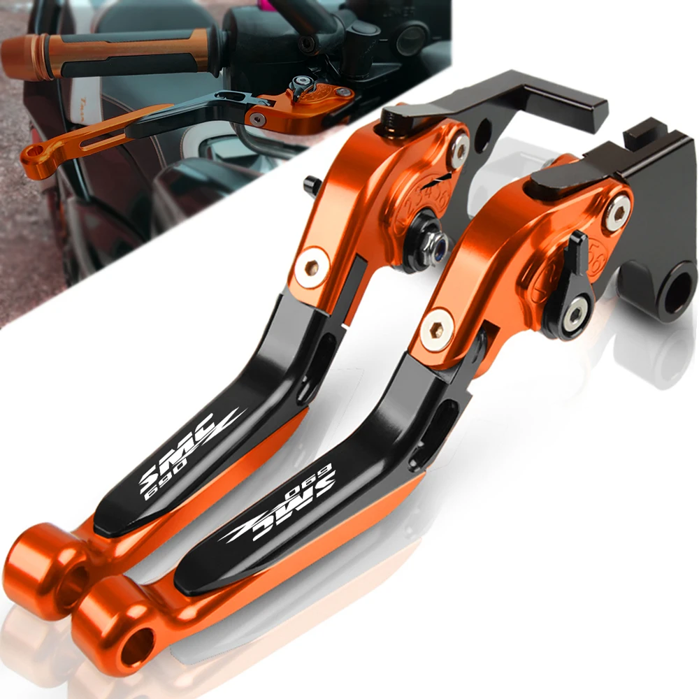 

For 690SMCR 2014 2015 2016 2017 Motorcycle Adjustable Extendable Foldable Brake Clutch Levers Adapter Handle Brakes 690 SMCR