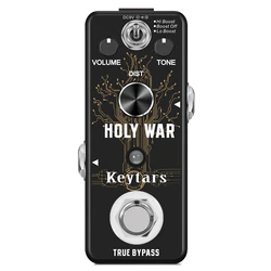 Keytars Heavy Metal Distortion Dist Pedal Holy War Analog Heavy Pedal for Electric Guitar Classic 80's Metal Sound True Bypass