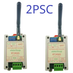 Modem Radio UHF 2Mbps Air Data Rate RS485 ricetrasmettitore veloce 2.4G 20DBM modulo UART DTU Quasi-Full-Duplex per bilancia Smart Meter