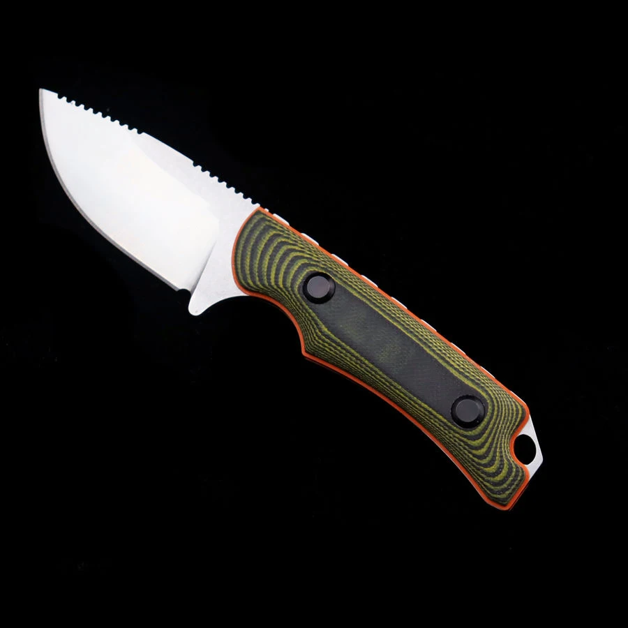 Coltello dritto tattico da esterno BM 15017 G10 manico da campeggio coltelli portatili di sopravvivenza portatile strumento EDC di autodifesa