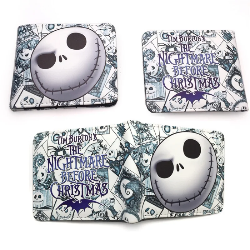 The Nightmare Before Christmas Wallets Cartoon Figure Jack Skellington Coin Purse Women Men Money Bag Halloween Cosplay Bag Gift