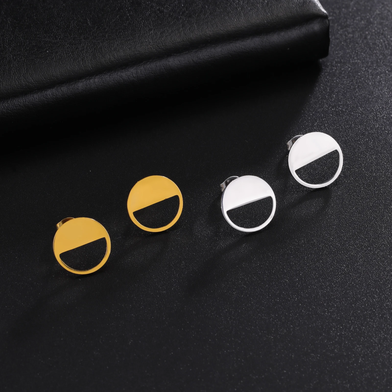 Cazador Minimalist Stud Earrings for Women Stainless Steel Gold Color Geometric Earrings Jewelry 2024 Wedding Birthday Gift