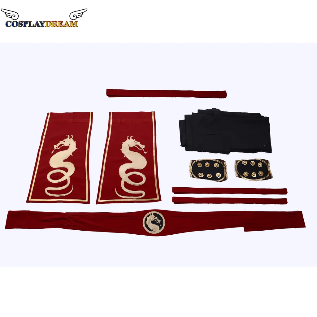 لعبة مورتال كومبات زي ليو كانغ التأثيري حلي السراويل الزي لعبة الكبار الرجال زي مورتال كومبات #5