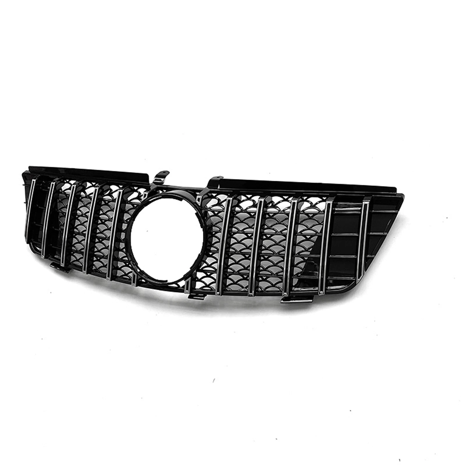 Front Grille Grills Trim Upper Bumper Hood Mesh Grid Auto Kit For Mercedes-Benz ML Class W164 ML320 ML350 ML550 2005-2008