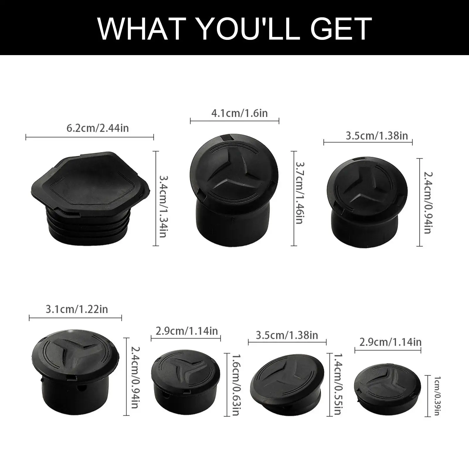 

Professional Motorcycle Hole Cover Caps Plug Dustproof Decorative Set Replacement for BMW R1300GS 2023 Adventure