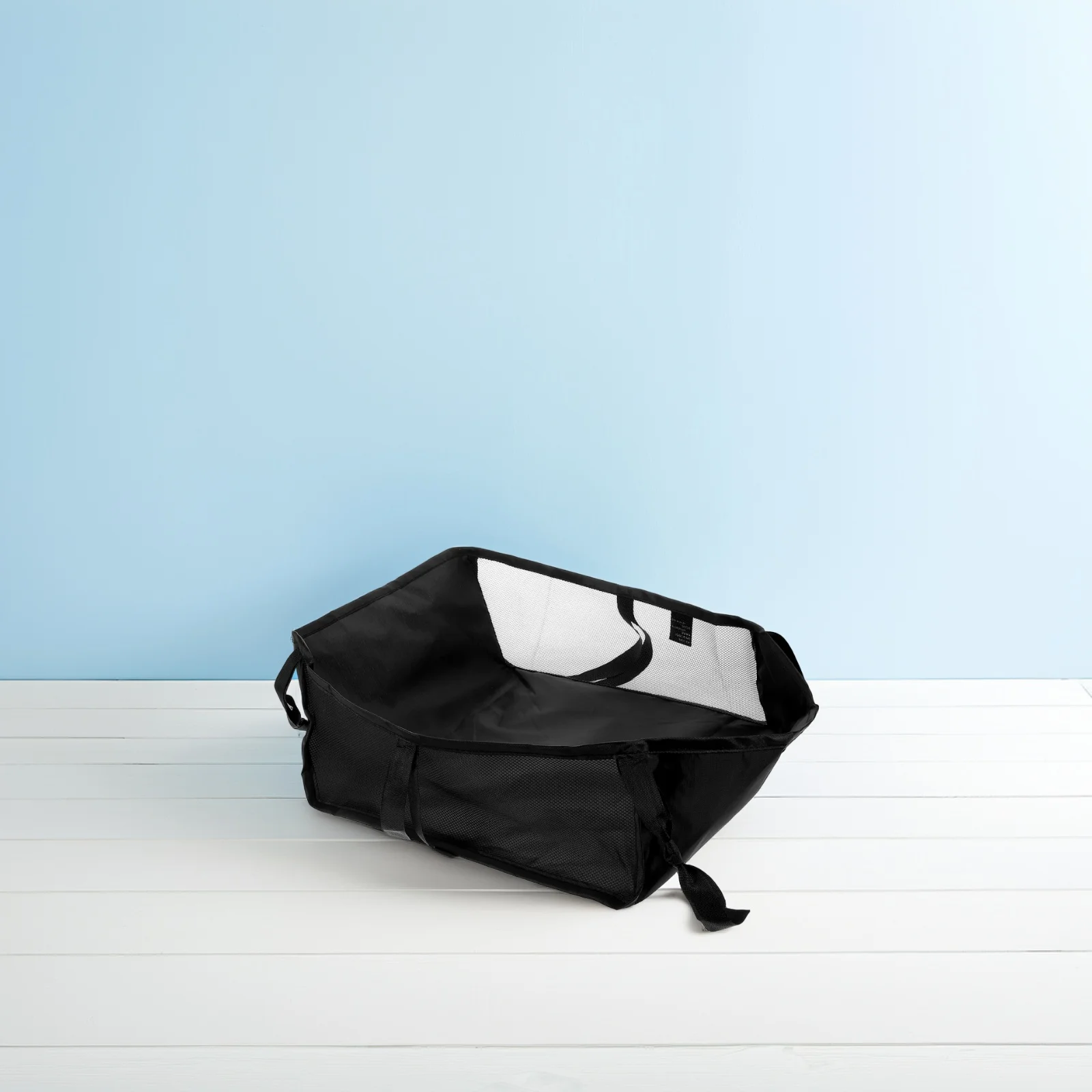 

Hanging Bag Storage Bottom Frame Shopping Cart Accessories Black Polyester Mesh Stroller Multifunctional Durable Portable