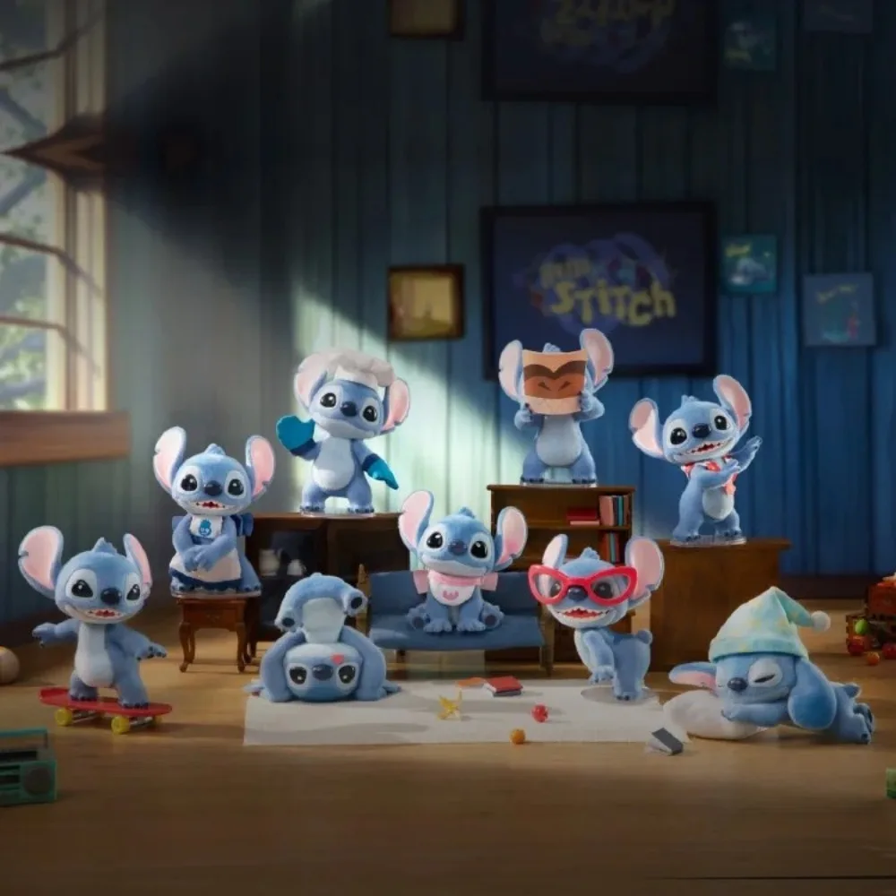 

Серия Hello Stitch, слепая коробка, игрушка, модная игра, милая кукла, модель ручной работы, настольное украшение, подарок на день рождения