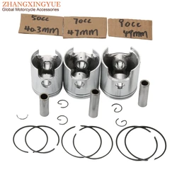 Motorcycle 50 70cc 90cc 40.3mm 47mm 49mm Piston Kit For Husqvarna CH Racing SM WRE WSM WXE 50cc LC 2-Stroke AM6 Minarelli