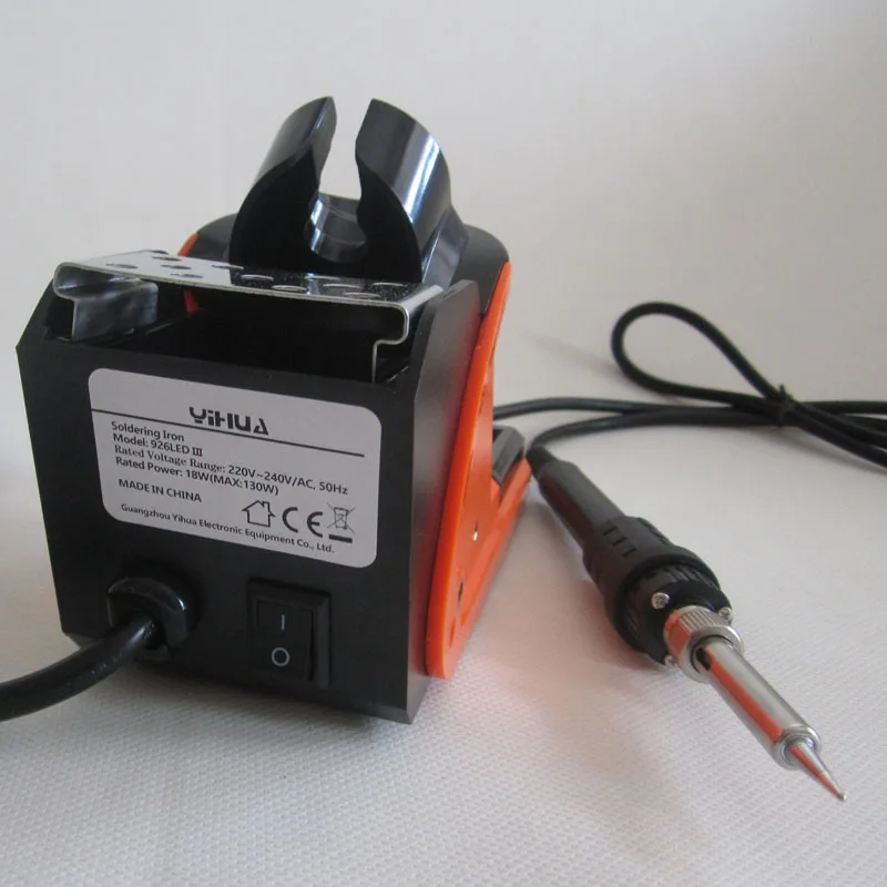 220V 60W YIHUA 926LED-III 손을 돕는 디지털 납땜 인두 역 정확한 온도 조정 가능한 DIY 납땜 장비