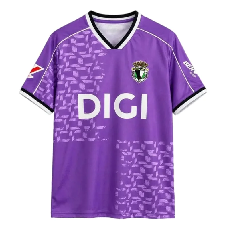 2026 Neue Burgos CF 26-27 Saison Heim- & Auswärtstrikots – Y2K Atmungsaktives Kurzarm-Sport-T-Shirt für Herren (Familien-Set) – Detail 6