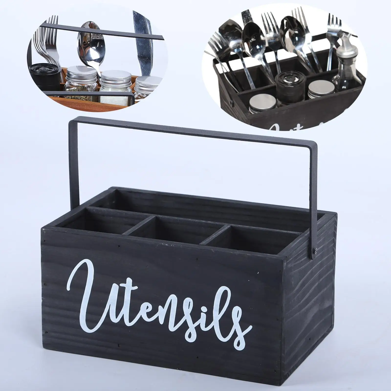 حامل أواني لطاولة المطبخ وحامل أواني الطبخ للطهي المنزلي