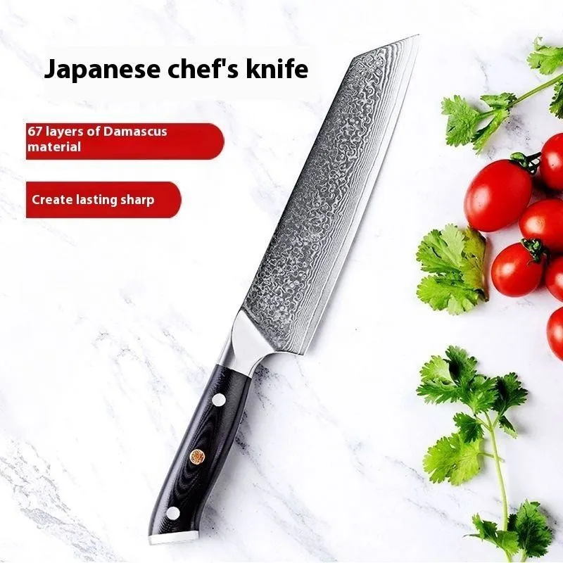 

Japanese Damascus kitchen chef Knife Set 67 Layer Damascus VG10 Core Sharp Meat Vegetable High Quality Kitchen Knives