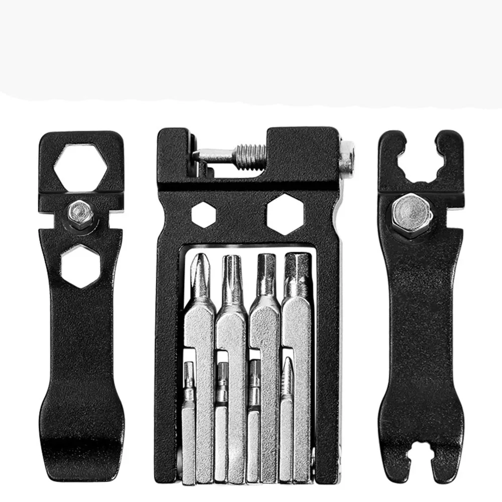 

20 in 1 Bicycle Hex Spoke Wrench Foldable Multi Function Repair Tool Kit MTB Chain Cutter Mountain Road Cycle Bike Screwdriver