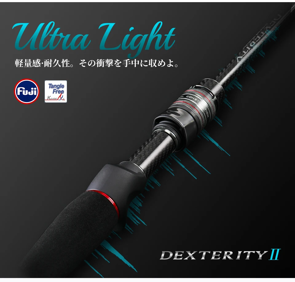 TSURINOYA Ajing Carbon Спиннинговая удочка для литья 2,16 м Сверхлегкая DEXTERITY II 722UL Fast Rockfish Light Game 2 Seaction Rod
