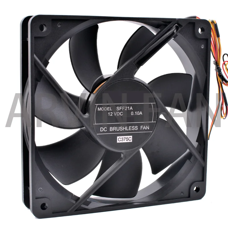 Brand New Original COOLING REVOLUTION SFF21A 12cm 12025 120mm Fan 12V 0.10A Computer CPU Chassis Mute Cooling Fan