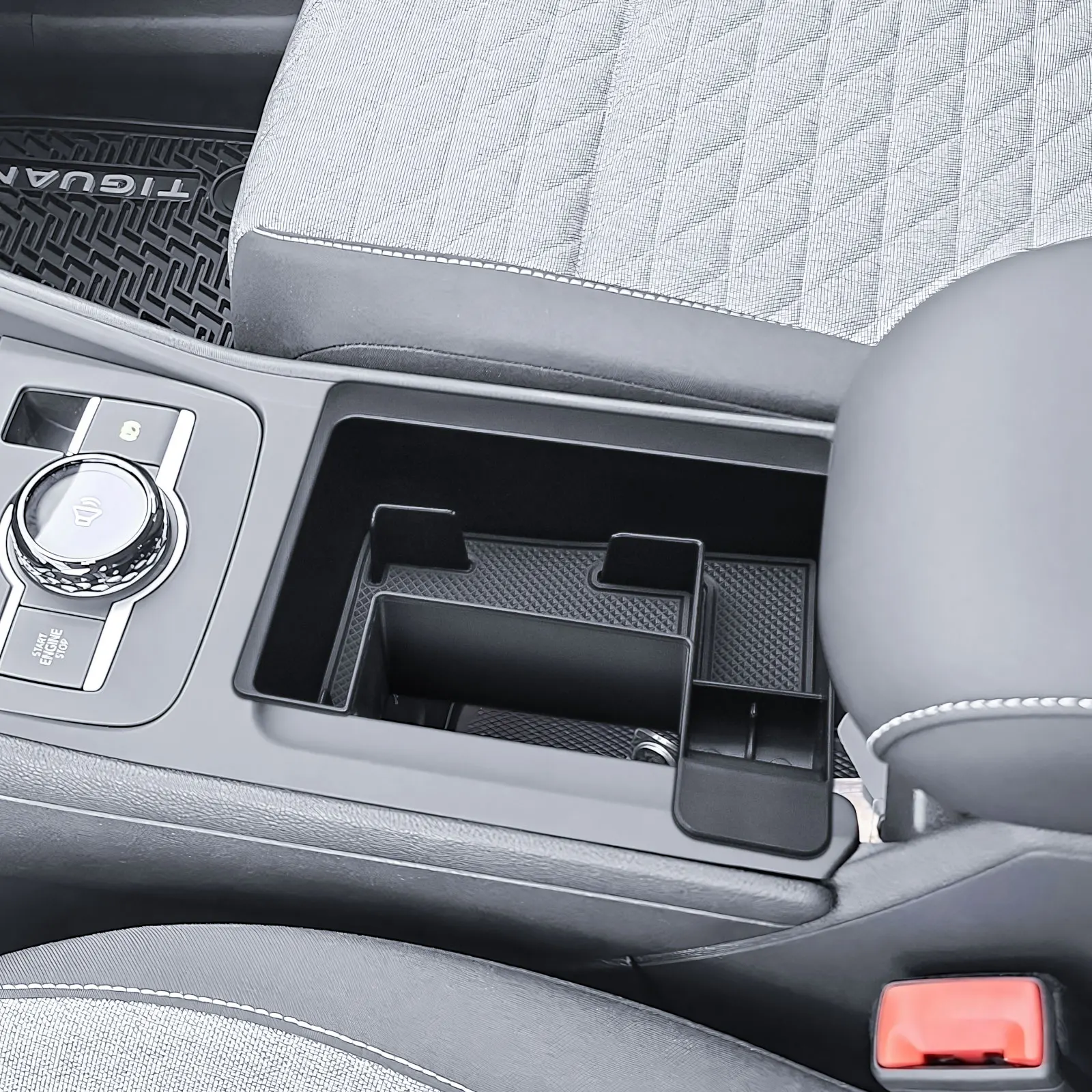 Center Console Organizer for VW Tiguan (S/SE/SE R-Line Black/SEL R-Line) Gear Shift Armrest Storage Box Tray Insert Accessories