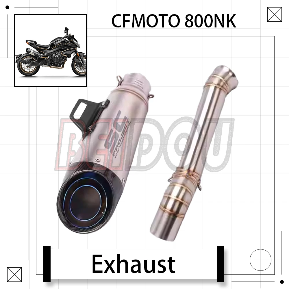 

For CFMOTO 800NK NK800 800 NK Motorcycle Modified Exhaust Pipe Mid-tail Exhaust Adapter Mid-section