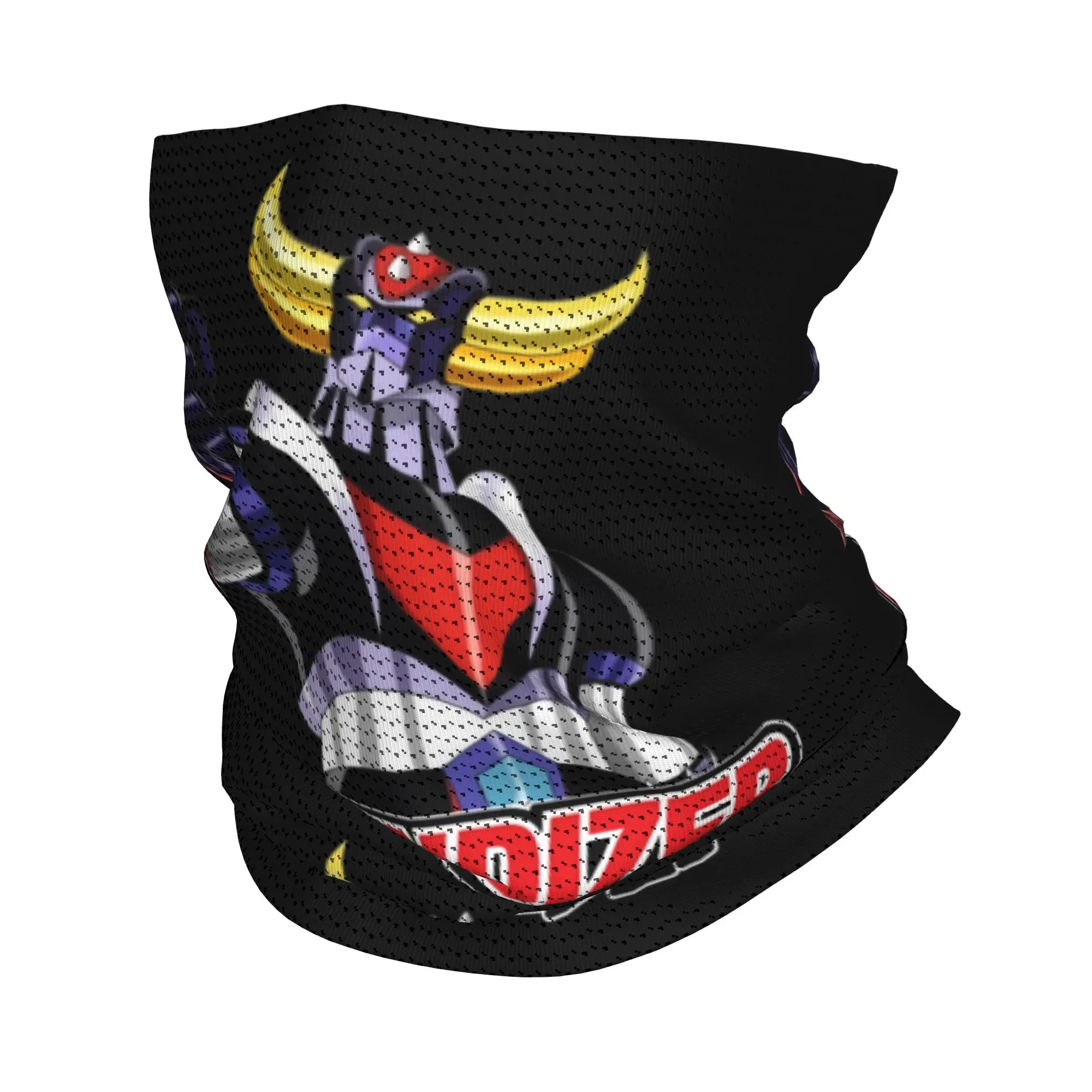 Custom UFO Robot Grendizer Bandana Winter Neck Warmer Wrap Face Scarf for Hiking Goldrake Goldorak Mecha Anime Gaiter Headband