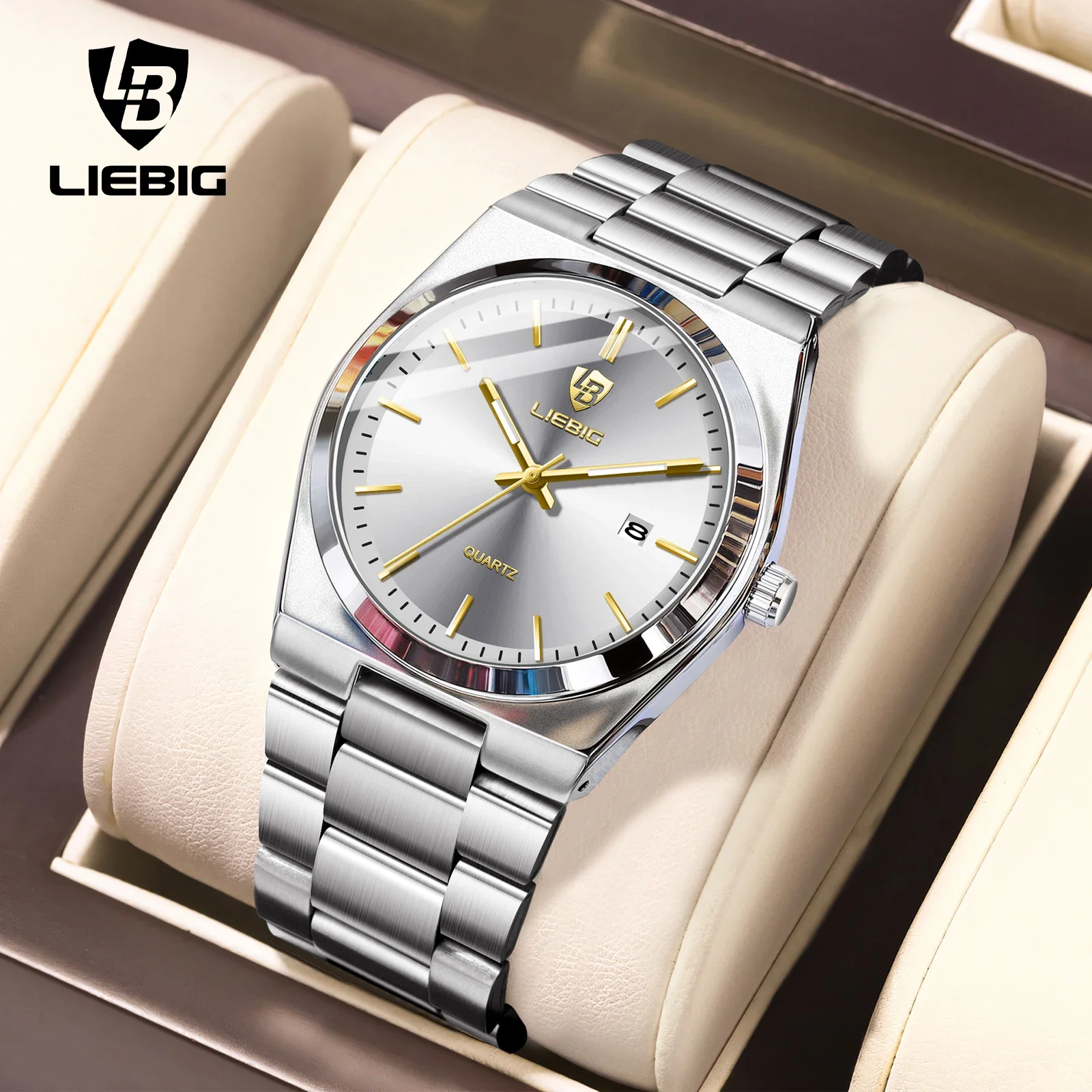 LIEBIG Quartz Watches Fashion Time Watch Waterproof Wristwatches For Men Women Clock Luxury Movement Reloj Hombre