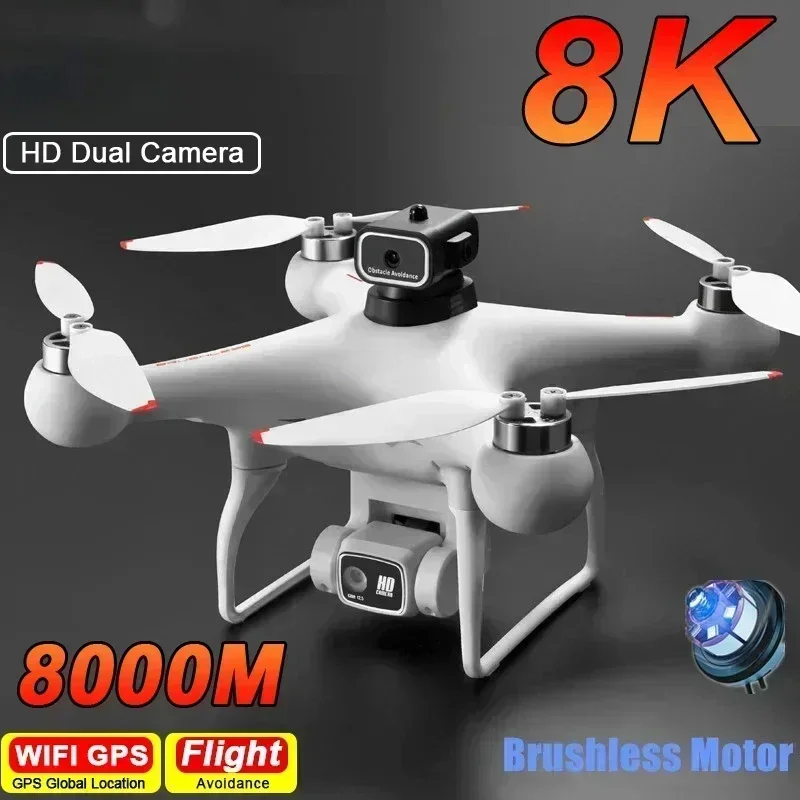 2024 New S116 Uav Obstacle Avoidance 8K Brushless Motor Aerial Photography Dual Camera Optical Flow Zoom Quadcopter Toy