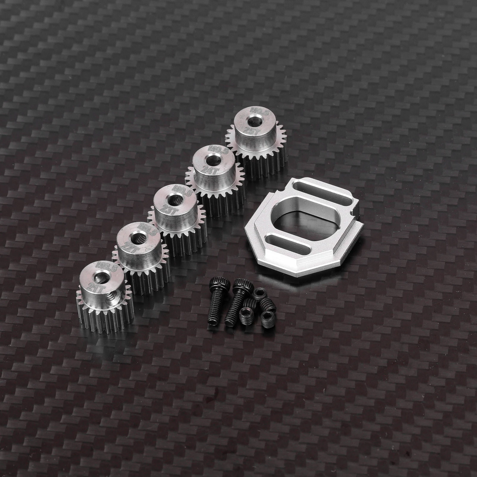 RCAWD Ritzel 21T 22T 23T 24T 25T für ARRMA 1/16 MOJAVE GROM 1/14 TYPHON GROM ARA2304 ARA2306 MOD 0,5 CNC 3,2mm Bohrung Upgrade