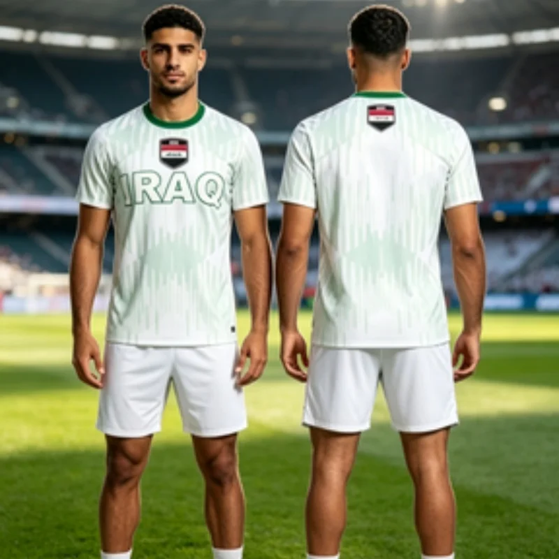 Iraq Flag Graphic Unisex Football Jersey Fashion National Emblem 3D Printed Sports T Shirt Casual Oversized Breathable Tees Tops
