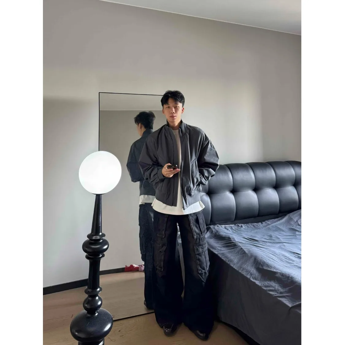 

Оригинальное бейсбольное пальто ALCF American Retro Pilot Jaet ort Sle с простой воротником-стойкой Haome Clean Version для мужчин