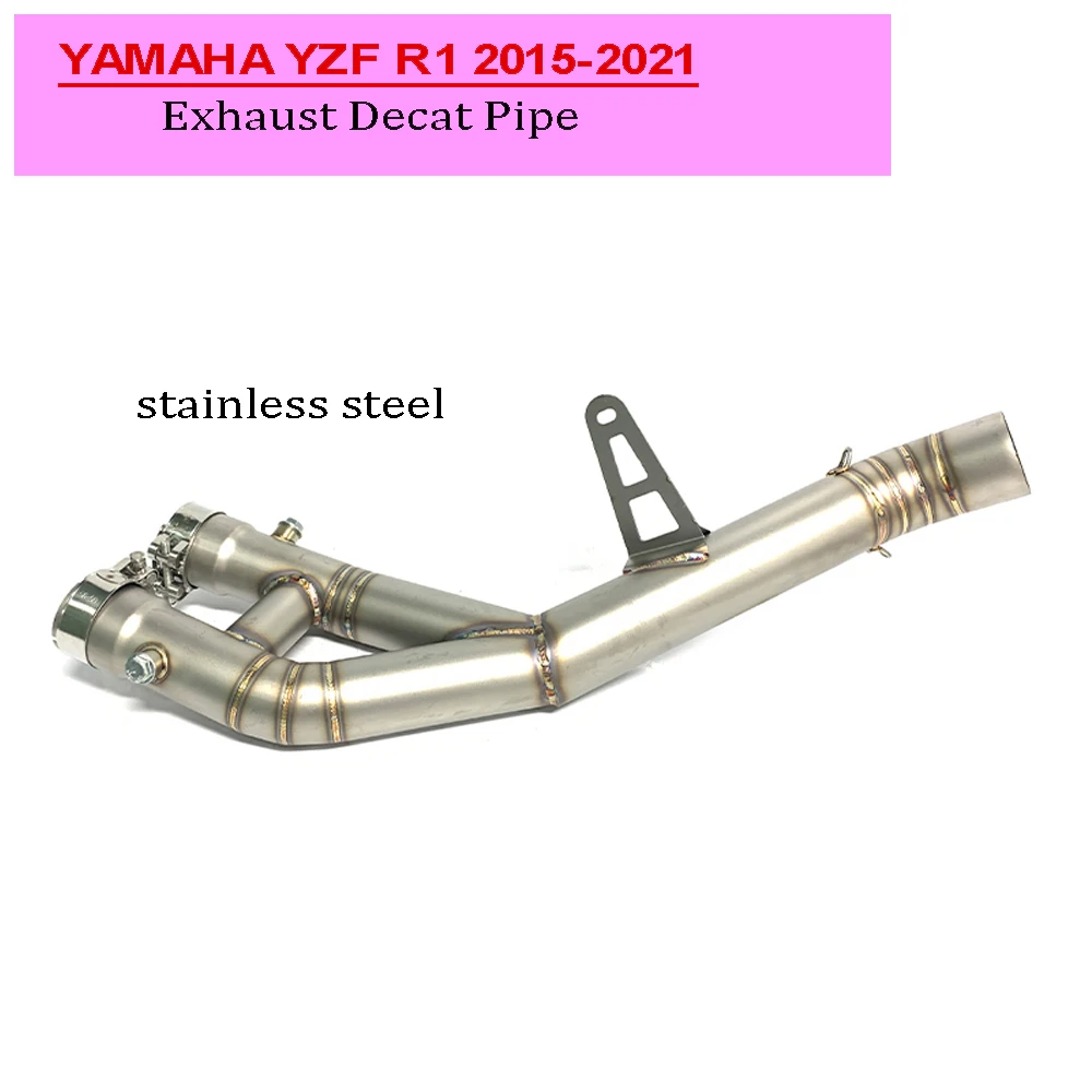 

Exhaust MotorcycleSlip on For YAMAHA YZF R1 YZF-R1 Mid Pipe Link Motorcross Stainless Steel Tube 2015 2016 2017 2021