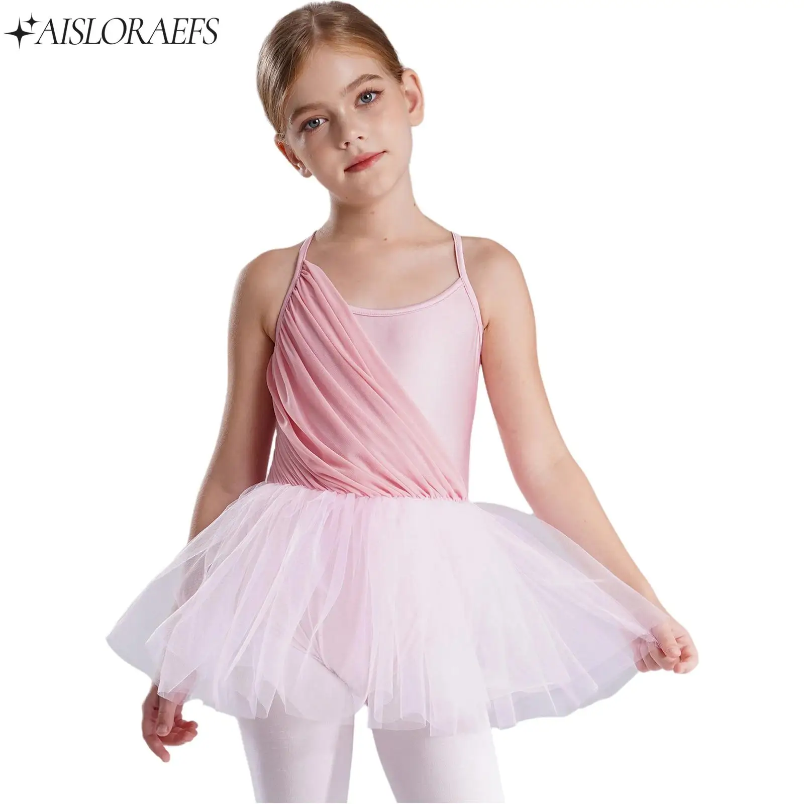 Ballerina Dress Sleeveless Ballet Dance Leotard Tutu Dress Dance Performance Bodysuit High Quality Good Gift for Girls