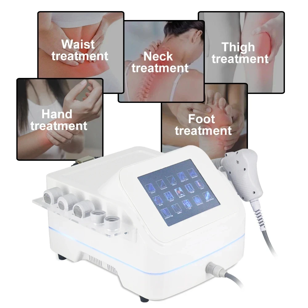 Máquina pneumática de terapia por ondas de choque, massageador profissional de relaxamento corporal, 12 bar, novo tratamento ED, alívio da dor