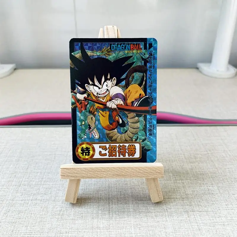 Dragon Ball Flash Card Son Goku Vegeta Iv Super Saiyan One Cell Master Roshi Chichi Diy Action Toy Figures Anime Game Collection