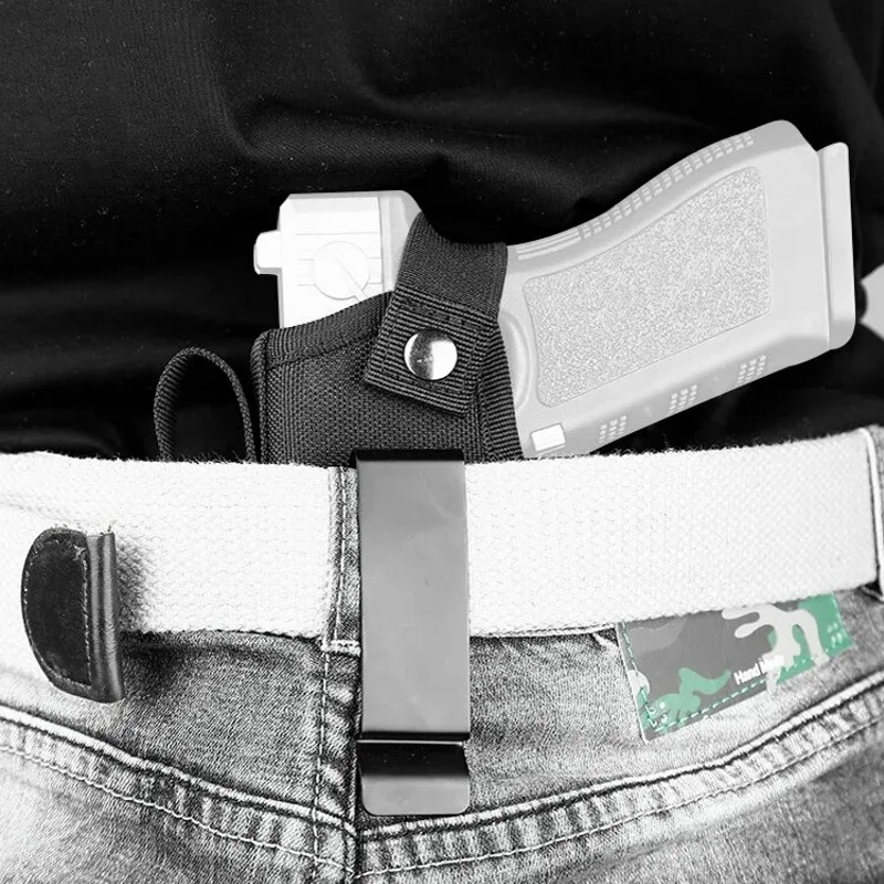 Gun Holster Universal Concealed Carry Molle Clip Mag Pouch IWB OWB Outdoor Hunting Handgun Holder Waist Bag