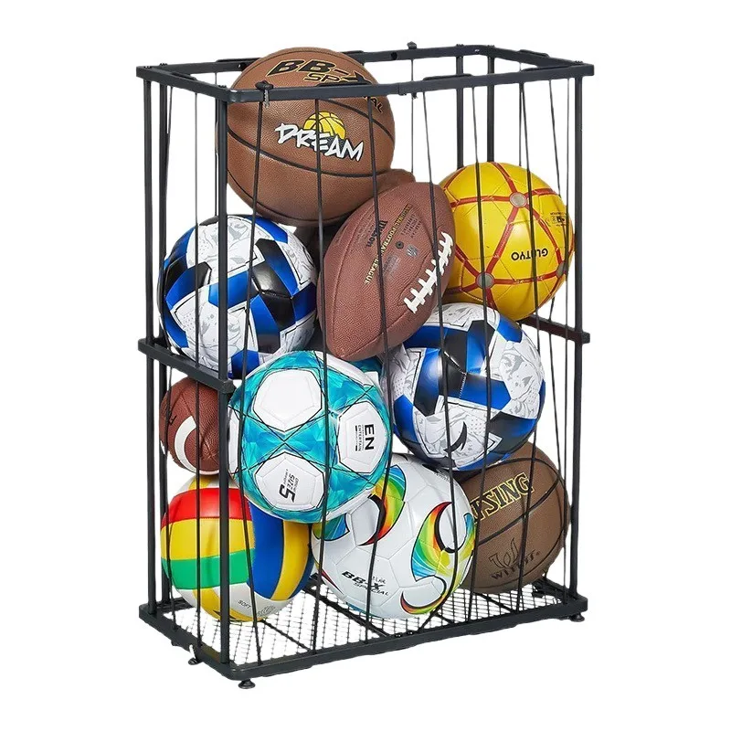 

Storage rack Elastic rope Sports ball Thickened steel High-quality basketball rack Competitive storage king