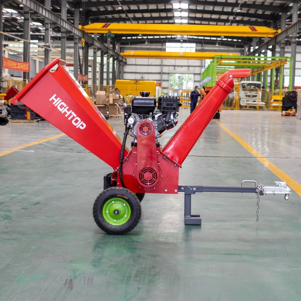 

【Hot】Home Use Tree Branch Shredder Drum Type Wood Chipper With Accessories