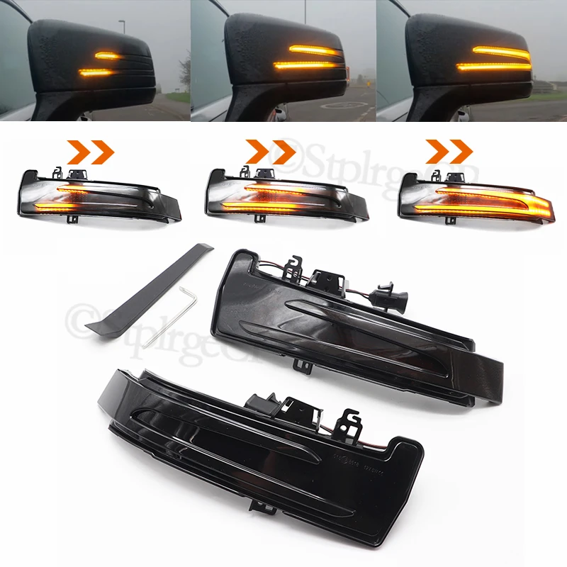 

For Mercedes Benz W176 W246 W212 W204 X156 X204 W221 A B C E S CLA GLA GLK Class Dynamic Blinker Turn Signal LED Mirror Light