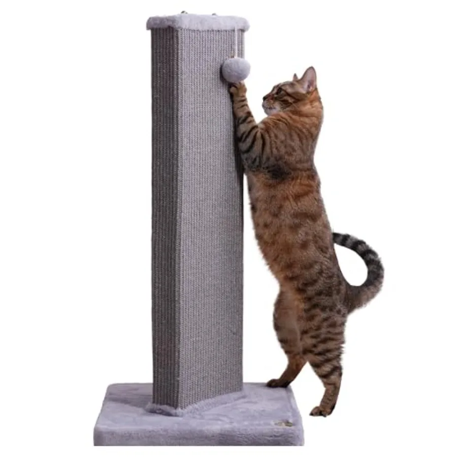 

Когтеточка для кошек высотой 32,7 дюйма, сизалевая, для домашних кошек, с подвесным шариком