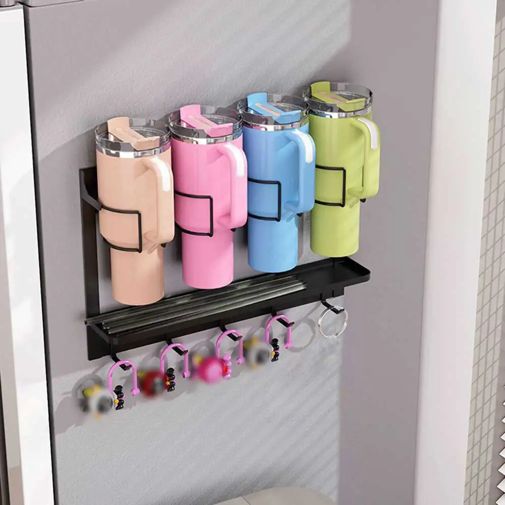 Refrigerator Magnets Bottle Holder Anti Slip Stable Bottle Organiser For Refrigerator