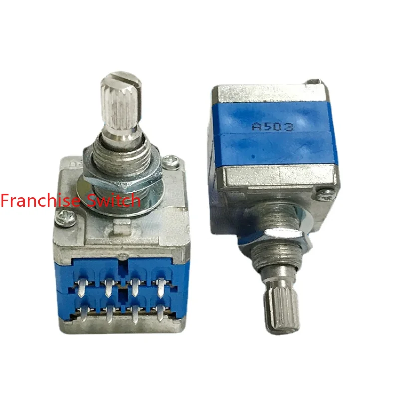 

Volume Potentiometer Duplex A50K 20MM Floral Axis Handle Fever Grade AD-66A Potentiometer.